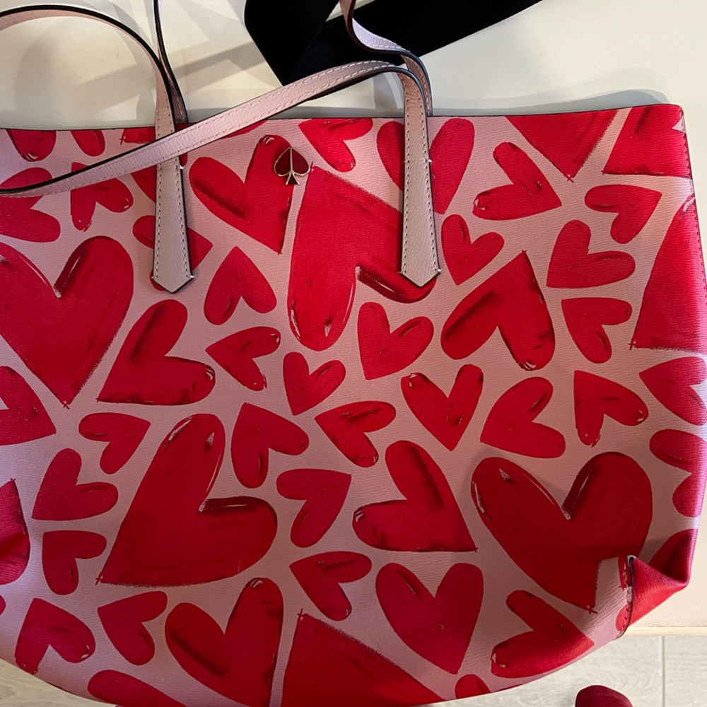 Kate Spade heart tote bag.